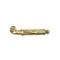 Ribbon and Reed Brass Lever in French Antique Finish