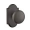 Emtek Winchester Knob, Sandcast Bronze Door Knob, #1 Rosette, Flat Black Bronze (FB)