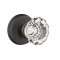 Emtek Astoria Glass Knob, Sandcast Bronze Door Knob, #2 Rosette, Oil Rubbed Bronze Medium Bronze (MB)
