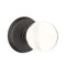 Emtek Bristol Glass Knob, Sandcast Bronze Door Knob, #2 Rosette, Oil Rubbed Bronze Medium Bronze (MB)