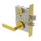Schlage L Series, 01 Door Handle, Non-Keyed Function , Bright Brass Finish