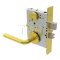 Schlage L Series, 02 Door Handle, Vandlgard, Non-Keyed Function , Satin Brass