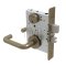 Schlage L Series, 03 Door Handle, Escutcheon, Keyed, Double Cylinder, Non-Deadbolt , Antique Brass