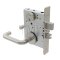 Schlage L Series, 03 Door Handle, Escutcheon, Keyed, Double Cylinder, Deadbolt , Satin Nickel Plated