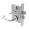 Schlage L Series, 03 Door Handle, Escutcheon, Keyed, Single Cylinder, Non-Deadbolt, Bright Chrome Plated