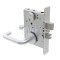 Schlage L Series, 03 Door Handle, Escutcheon, Keyed, Double Cylinder, Non-Deadbolt , Satin Chrome Plated