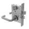Schlage L Series, 03 Door Handle, Escutcheon, Keyed, Single Cylinder, Non-Deadbolt, Satin Stainless Steel