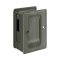 Deltana, Pocket Lock,  Sliding Door, HD Adjustable Receiver, 3-1/4" X 2-1/4", Antique Nickel (US15A) Finished