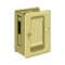 Deltana, Pocket Lock,  Sliding Door, HD Adjustable Receiver, 3-1/4" X 2-1/4", Polished Brass (US3) Finished