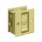 Deltana, Pocket Door Lock, Privacy, Polished Brass (US3) Finished