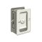 Deltana HD Adjustable Privacy Pocket Lock, 3-1/4" X 2-1/4", Polished Nickel (US14) Finished
