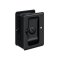 Deltana HD Adjustable Privacy Pocket Lock, 3-1/4" X 2-1/4", Flat Black (US19) Finished