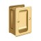 Deltana, Pocket Lock, HD Adjustable Passage, 3-1/4" X 2-1/4", PVD Polished Brass Finished