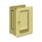 Deltana, Pocket Lock, HD Adjustable Passage, 3-1/4" X 2-1/4", Polished Brass (US3) Finished