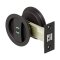 Deltana, Pocket Door Lock, Sliding Door, Round Privacy, 2-1/8", Oil-Rubbed Bronze (US10B) Finished