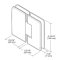 FHC Carolina Beveled 5 Degree Positive Close Glass To Glass Hinge for Shower Doors - 180 Degree Specs