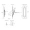 Deltana, Pocket Door, Jamb Bolt, 4-5/8" X 1-1/4" Specs