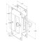 Deltana, Pocket Door Lock, Decorative Privacy Specs