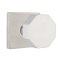 Emtek, Tubular Stainless Steel Series, Octagon Knob, Square Rosette, Brushed Stainless Steel Finish