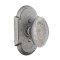 Emtek Savannah Wrought Steel Knobset with #1 Rosette in Satin Steel (SWS) Finish
