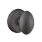 Emtek Savannah Wrought Steel Knobset with #2 Rosette in Flat Black Steel (FBS) Finish