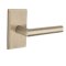 Emtek Mariposa Lever, Sandcast Bronze Leverset, #3 Rosette, Unlacquered Brass Tumbled White Bronze (TWB)