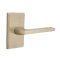 Emtek Lariat Lever, Sandcast Bronze Leverset, #3 Rosette, Unlacquered Brass Tumbled White Bronze (TWB)