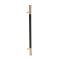 Trimco Black Anodized Grip Pull with Straight Standoff and Angled Ends