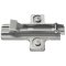 Salice Concealed Hinge, Clip Wing Mounting Plate, Quick Fixing System, Aluminum Frame, 2mm Height, Nickel-Plated