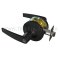 Accentra Door Handle 5400LN, Monroe Lever, Black Suede Powder Coat Finish