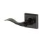 Yale Expressions Ellington Rosette with Brunswick Lever, Privacy, Flat Black (US19) Finished