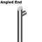 Trimco Leather Wrapped Ladder Pull, Straight Standoff with Angled Ends, 1-1/2" Diameter