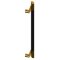 Trimco Black Anodized Grip Pull with Offset Standoff and Square Ends