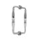 FHC Baroque Style Pull Handle Back-To-Back Shower Door Handles, Polished Chrome (US26) Finished