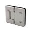 FHC Carolina Beveled 5 Degree Positive Close Glass To Glass Hinge for Shower Doors - 180 Degree- Rear, Satin Nickel (US15) Finished
