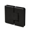 FHC Carolina Beveled 5 Degree Positive Close Glass To Glass Hinge for Shower Doors - 180 Degree, Matte Black (BLK) Finished