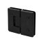 FHC Carolina Beveled 5 Degree Positive Close Glass To Glass Hinge for Shower Doors - 180 Degree- Rear, Matte Black (BLK) Finished