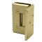 FHC Carolina Beveled Wall Mount Hinge  for Shower Doors - Offset Back Plate- Rear, Satin Brass (US4) Finished