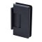 FHC Carolina Beveled Wall Mount  Hinge for Shower Doors - Offset Short Back Plate, Oil Rubbed Bronze (US10B) Finished