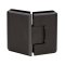 FHC Carolina Beveled 5 Degree Positive Close Glass To Glass Hinge for Shower Doors - 135 Degree, Oil Rubbed Bronze (US10B) Finished