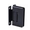 FHC Carolina Beveled 5 Degree Positive Close Wall Mount Hinge for Shower Doors - Full Back Plate, Oil Rubbed Bronze (US10B) Finished