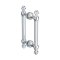 FHC Noble Series 6" Back-To-Back Shower Door Handles, Polished Chrome (US26) Finished