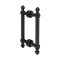 FHC Noble Series 6" Back-To-Back Shower Door Handles, Matte Black (BLK) Finished