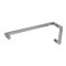 FHC 6" X 18" Modern Square Profile Pull / Towel Bar Combo, Satin Nickel (US15) Finished