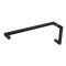 FHC 6" X 18" Modern Square Profile Pull / Towel Bar Combo, Matte Black (BLK) Finished