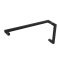 FHC 8" X 18" Square Corners Pull / Towel Bar Combo, Matte Black (BLK) Finished