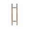 FHC 10" Square Ladder Back-To-Back 6" Center-To-Center Shower Door Handles- Side View, Polished Chrome (US26) Finished