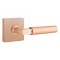 Emtek Select Limited Release, L-Square, Smooth Lever, Square Rosette, Satin Rose Gold (SRG) Finish