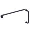 FHC 8" Pull 18" Towel Bar Combo With Metal Washers, Matte Black (BLK) Finished
