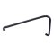 FHC 8" Pull Handle 18" Towel Bar Combo No Washers, Matte Black (BLK) Finished